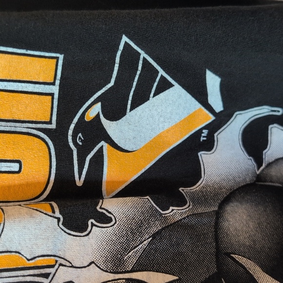 Vintage Home Team 90s NHL Pittsburgh Penguins Breakout T-shirt Size Medium - Picture 4 of 12